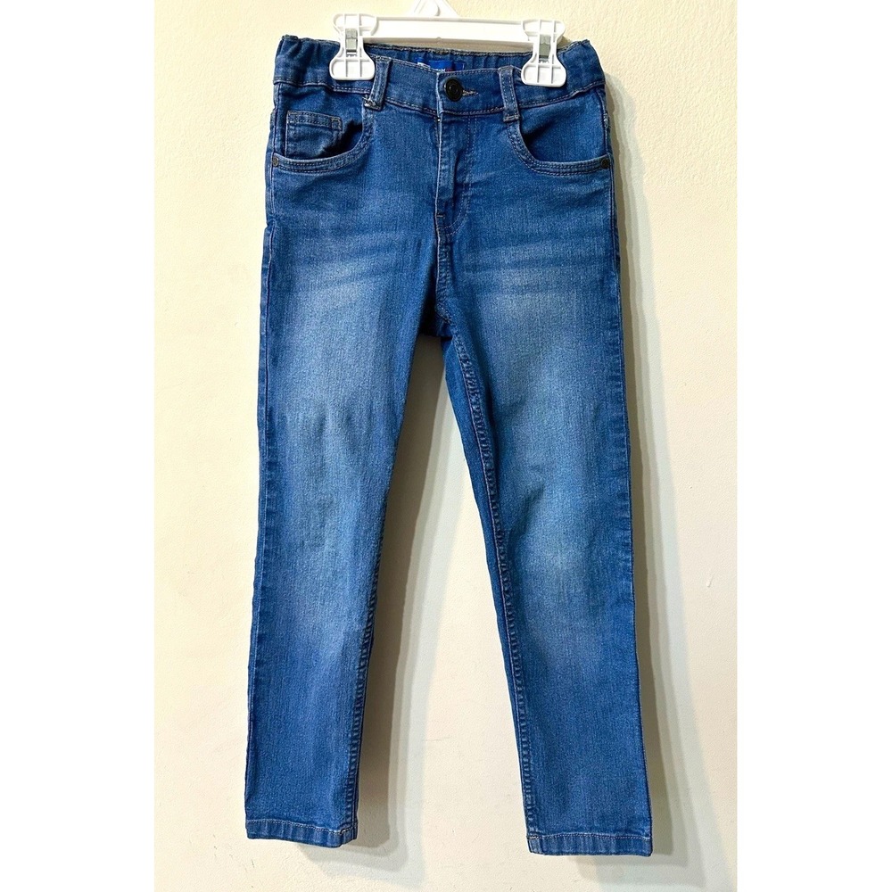 Team Spirit Boys Medium Wash Blue Jeans Size 7-8 Yrs / 56cm Stretch Denim Pants